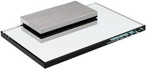 Osłona chroniąca przed warunkami atmosferycznymi stal nierdzewna 76 mm / szkło do domofonów i przycisków dzwonkowych model RC-1 m-e modern-electronics 41261 Akcesorium do domofonu  Dach przeciwdeszczowy