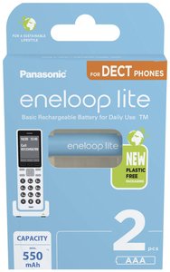 Akumulator AAA/R03 eneloop eneloop lite DECT HR03, NiMH, 550, 1.2 V, 2 szt.
