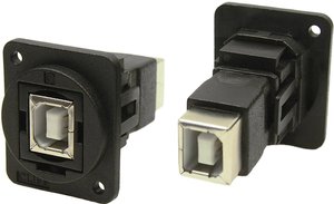 Adapter XLR gniazdo USB typu B na USB B. Cliff CP30203NX, 1 szt.