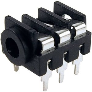 Gniazdo Mini-Jack 3,5 mm Cliff FCR1295 gwint zew., 3-Pin stereo