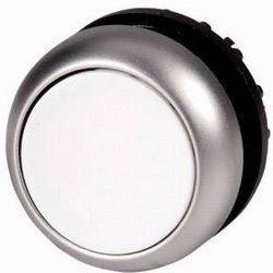 Przycisk płaski STOP Eaton M22-DR-W, 29.7x10 mm, zatrzaskowy, zielony