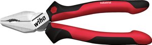 Szczypce uniwersalne Industrial z DynamicJoint i OptiGrip z bardzo długą krawędzią tnącą Kombinerki Wiha 34307, 180 mm, 64 HRC