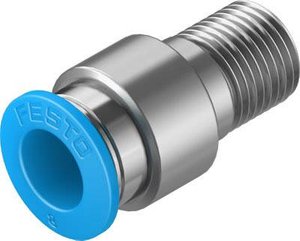 Łącznik prosty FESTO QS-1/8-8-I    Średnica rury: 8 mm  Rozmiar gwintu: R1/8 1 szt.