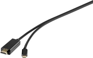 Przejściówka USB-C®, HDMI Renkforce RF-4535910, 1.80 m