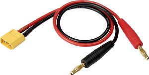 Kabel do ładowania Reely RE-6799038 [1x złącze męskie bananowe 4 mm - 1x złącze męskie XT60] 30.00 cm