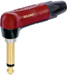 Złącze męskie jack 6,35 mm NP2RX-AU-SILENT Neutrik NP2RX-AU-SILENT złącze męskie kątowe Ilość styków: 2 mono czerwony 1 szt.