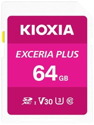 Karta pamięci SDXC Kioxia LNPL1M064GG4, 64 GB, UHS-I, v30 Video Speed Class, 98 MB/s / 65 MB/s