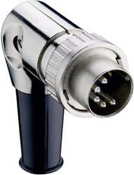 Złącze męskie okrągłe DIN 0134 07-1 Lumberg 0134 07-1 złącze męskie kątowe Ilość styków: 7  srebrny 1 szt.