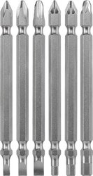 Zestaw podwójnych bitów INDUSTRIAL STEEL, 1/4&quot,, 6 szt. Bity kwb  120910 6 szt.
