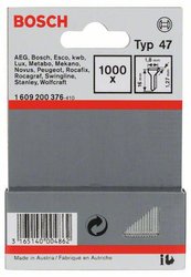 Gwoździe, typ 47, 1,8 x 1,27 x 16 mm, 1000 szt. Bosch Accessories 1609200376, N/A, 1000 szt.