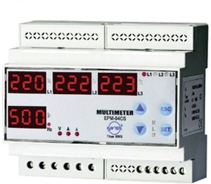ENTES EPM-04C-DIN Napięcie, prąd, częstotliwość, godzin pracy, łączna ilość godzin