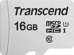 Karta pamięci microSDHC Transcend Premium 300S, 16 GB, Class 10, UHS-I, UHS-Class 1