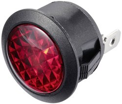 Standardowa lampa sygnałowa z żarówką TRU COMPONENTS TC-11193648 20.2 mm 12 - 12 V/DC czerwony 1 szt.