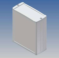 Etui aluminiowe TEKO ekstrudera z panelami ABS, wewnętrzne gniazda dla PCB, recesed area for a keypad membrane. Wkręty z rowkiem 100 x 86 x 37 mm czarny RAL 9004/Dark szary RAL 7012 Obudowa uniwersalna TEKO TEKAL 21.29, (D x S x W) 100 x 85.8 x 36.9 mm, a