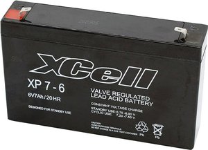 Akumulator ołowiowy XCell XP 7 - 6 XCEXP76, AGM, 6 V