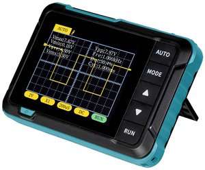 Oscyloskop ręczny DSO-200, 320x240, wyświetlacz LCD, bateria, USB C, 200 kHz Oscyloskop cyfrowy Joy-it DSO-200 200 kHz