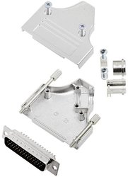 Zestaw listew męskich D-Sub TRU COMPONENTS TCMHDM3525HDP44K 7708756, rzędy: 3, styki: 44, 35 °, 1 szt.