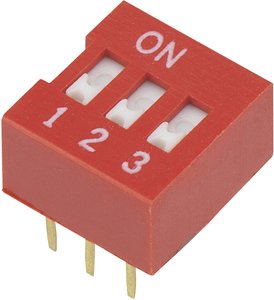 Przełącznik DIP Conrad DSR-03, ON / OFF, 3-Pin