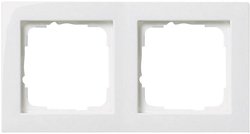 Osłona E2, ramka, podwójna, czysta biel Ramka GIRA 0212 29, czysty biały, 2x