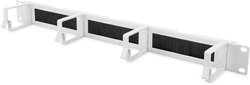 Patch panel 19 cali z listwami szczotkowymi, 1U, 4x wspornik, szary  Organizer do kabli Digitus DN-97662 DN-97662 1 szt.