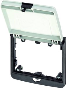 Ramka montażowa 2-krotna, szary, zamknięcie podwójne 3 mm, w zestawie z zamknięciem Gałka obrotowa  Murrelektronik Modlink MSDD 4000-68524-0000001 1 szt.