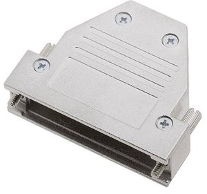 Obudowa złącza D-SUB encitech DCRP25-K 1520-0301-03, metal, 180 °, 45 °, 45 °, 1 szt.