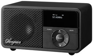Radio Sangean DDR-7X DAB+, UKW blokada klawiszy, wielokrotne ładowanie czarny
