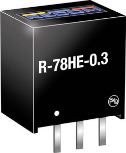Przetwornica DC/DC, do PCB RECOM R-78HE5.0-0.3 R-78HE5.0-0.3, SIP-3, 300 mA, 1 szt.