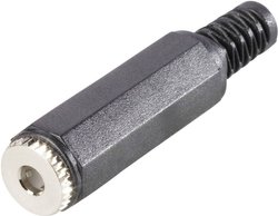 Wtyczka jack 3,5 mm BKL Electronic, żeńska, 4 pin