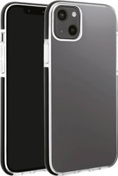 Vivanco Rock Solid Futerał backcase Apple iPhone 13 przeźroczysty, czarny Ładowarka indukcyjna, Odporny na wstrząsy