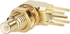 Gniazdo SSMC BKL Electronic 0418002 0418002 złącze żeńskie do wbudowania pionowego 50 Ω 1 szt.