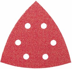 5-częściowy zestaw arkuszy ściernych do szlifierki trójkątnej K = 80 Papier ścierny delta Bosch Accessories  2609256A50  5 szt.