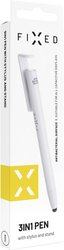 Długopis FIXED 3w1 z antybakteryjną powierzchnią biały Rysik do ekranu dotykowego FIXED FIXPEN-WH, biały