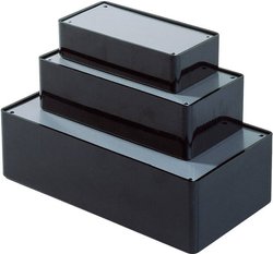 Obudowa uniwersalna TEKO, ABS, czarny, (D x S x W) 100 x 55 x 25 mm, 1 szt.
