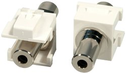 Przejściówka, adapter LINDY 60528 60528, [1x złącze żeńskie jack 3,5 mm - 1x złącze żeńskie jack 3,5 mm]