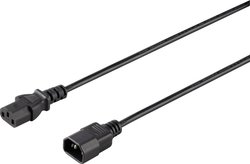 Przedłużacz Sygonix SY-5042704, 1.50 m, czarny