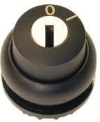 Przycisk kluczykowy Eaton M22S-WRS-A1 pierścień przedni z tworzywa sztucznego czarny   1 szt.