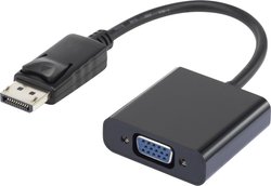 Przejściówka, adapter DisplayPort, VGA Renkforce RF-4212174, [1x złącze męskie DisplayPort - 1x złącze żeńskie VGA], 12.00 cm