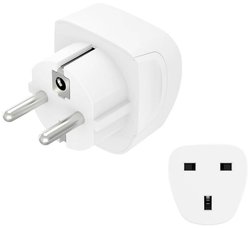 Adapter podróżny typu G, 3-pinowy, do urządzeń z Anglii, Wspólnoty Narodów i Wielkiej Brytanii Adapter podróżny Hama 00223459