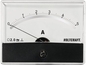 Analogowy wskaźnik panelowy VOLTCRAFT AM-86X65/5A/DC