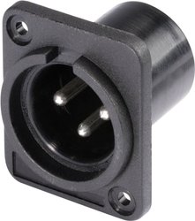 Złącze montażowe XLR, 3-Pin Hicon HI-X3DM-P