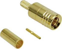 Wtyczka SMB BKL Electronic 411000 RG 174, pozłacana