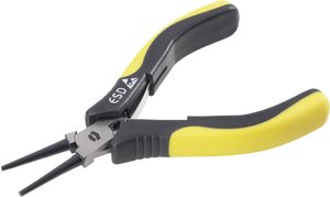 Szczypce okrągłe TOOLCRAFT 820718, 130 mm, 44 HRC, ESD