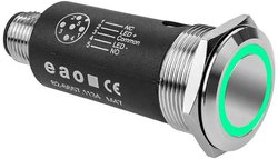 EAO 82-6657.2134 Seria 82 Podświetlany przycisk podtrzymujący 22mm SUS 316L Zielony Przycisk eao 82-6657.2134, 22 mm, 1 szt.