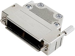 Obudowa złącza D-SUB encitech DCTL15-K 6554-0105-02, ABS, 180 °, 1 szt.