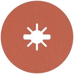 EXPERT R782 Prisma Ceramic Fibre Disc X-LOCK 125 mm 2223 mm G 120 Dysk fibrowy Bosch Accessories EXPERT R782 2608621811 5 szt.