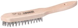 Szczotka druciana ręczna, 4 rzędy, nierdzewna Szczotka druciana kwb 919940 919940 1 szt.