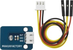 MAKERFACTORY Moduł czujnika światłoczułego z 3 biegunami. Kabel - zgodny z Arduino® MAKERFACTORY Moduł czujnika MF-6402387  1 szt.