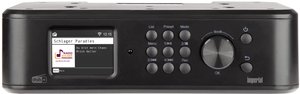 Radio internetowe kuchenne Imperial DABMAN i460 (sw) Internet, DAB+, UKW, FM Amazon Music, Deezer, Qobuz, Tidal, Audio High-Resolution, Napster, z pilotem, funkcja budzika czarny