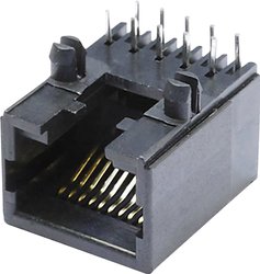 złącze żeńskie do wbudowania poziomego RJ48 econ connect MEB10/10PL  1 szt.